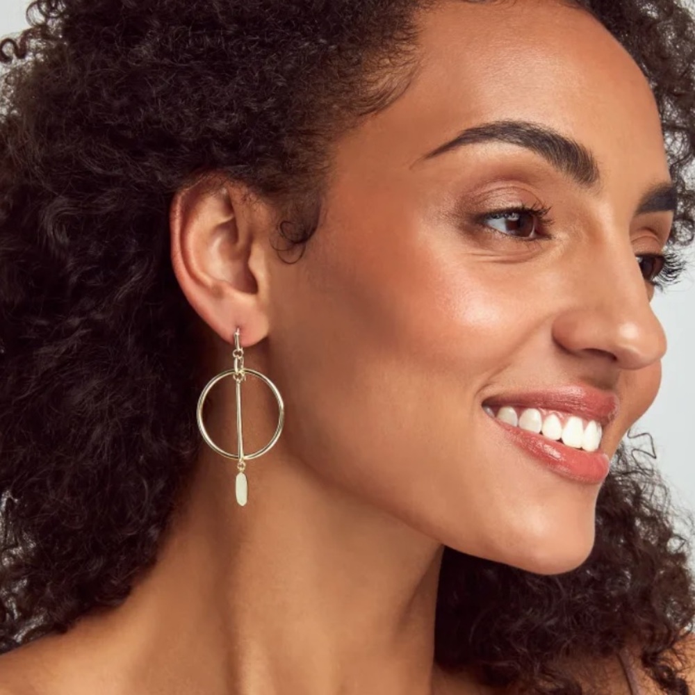 NWT Kendra Scott Nalani Gold Earrings